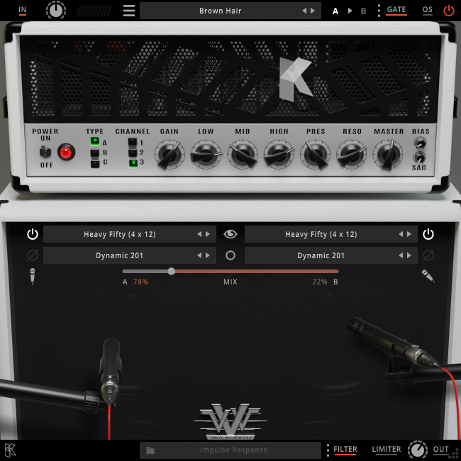 Kuassa Amplifikation VVV - User Interface