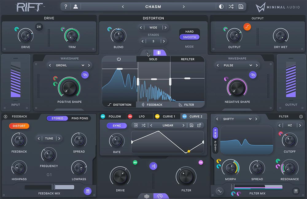 Minimal Audio Rift 2.0 -  Dark Mode Advanced View