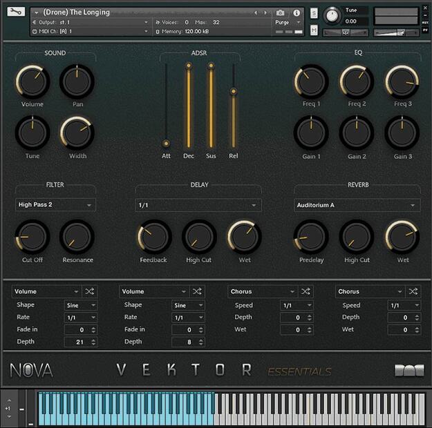 Vektor Essentials Vol.1 interface