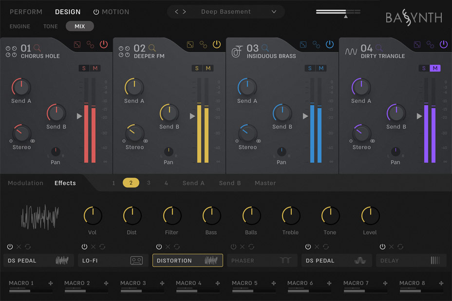 Bassynth - User Interface - Mix