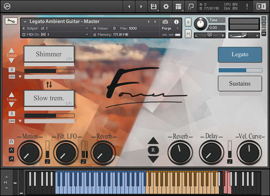 Loot Audio - El Dorado: Legato Ambient Guitar Main GUI