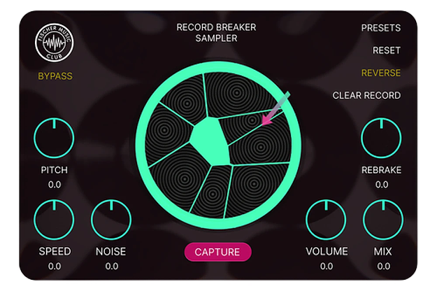 Record Breaker Glitch Sampler interface