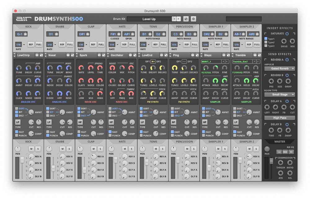 AIR Music Technology Drum Synth 500 UI