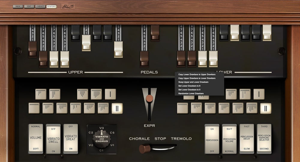 Blue3 Tonewheel Organ - UI 4