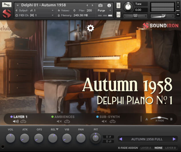 Soundiron Delphi Piano #1 Autumn 1958 - UI Image 1