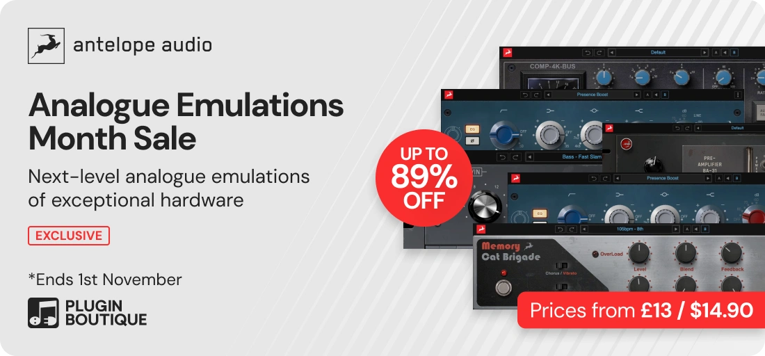 Antelope Audio Analogue Emulations Month Sale (Exclusive)