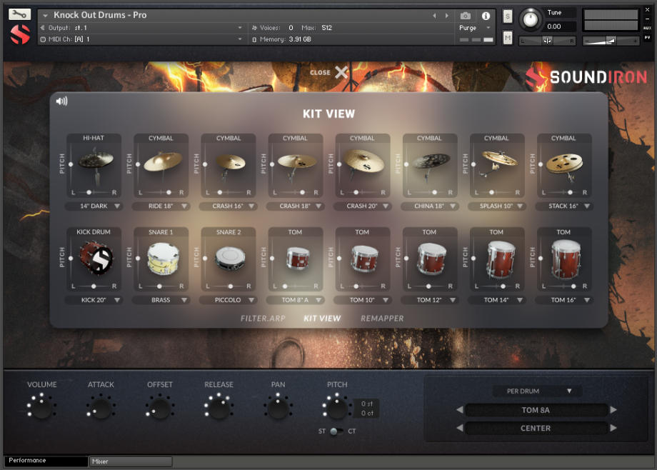 Knockout Drums - UI 3