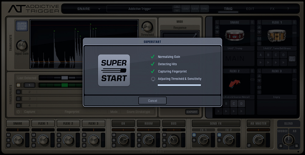 Addictive Trigger + Drum Vault Bundle - User Interface 4 - SuperStart Page 