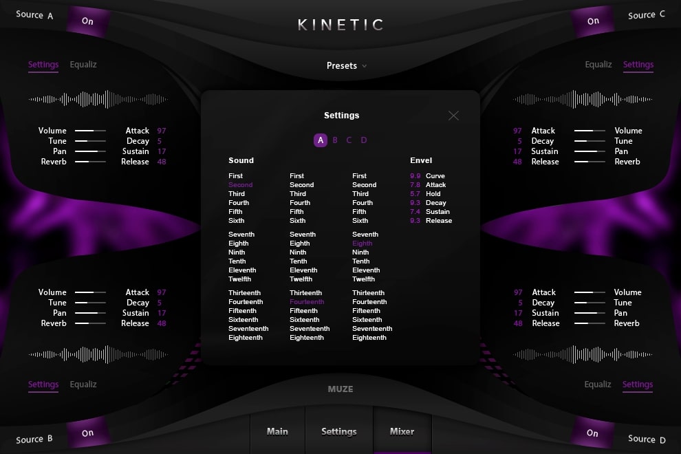 Muze Kinetic - Mixer 2