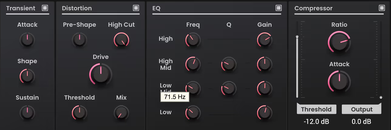 AIR Music Drum Synth - UI 4