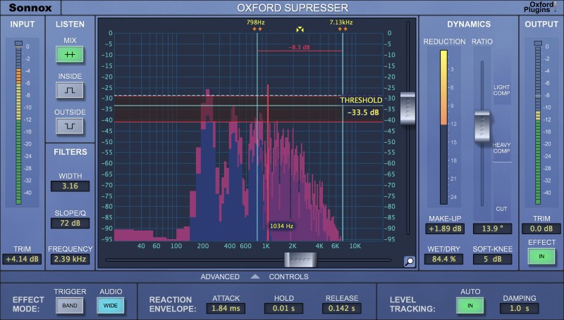 Sonnox Oxford SuprEsser - User Interface