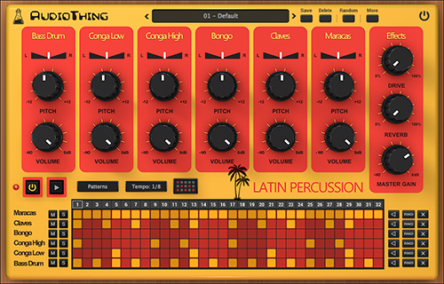 Latin Percussion User Interface