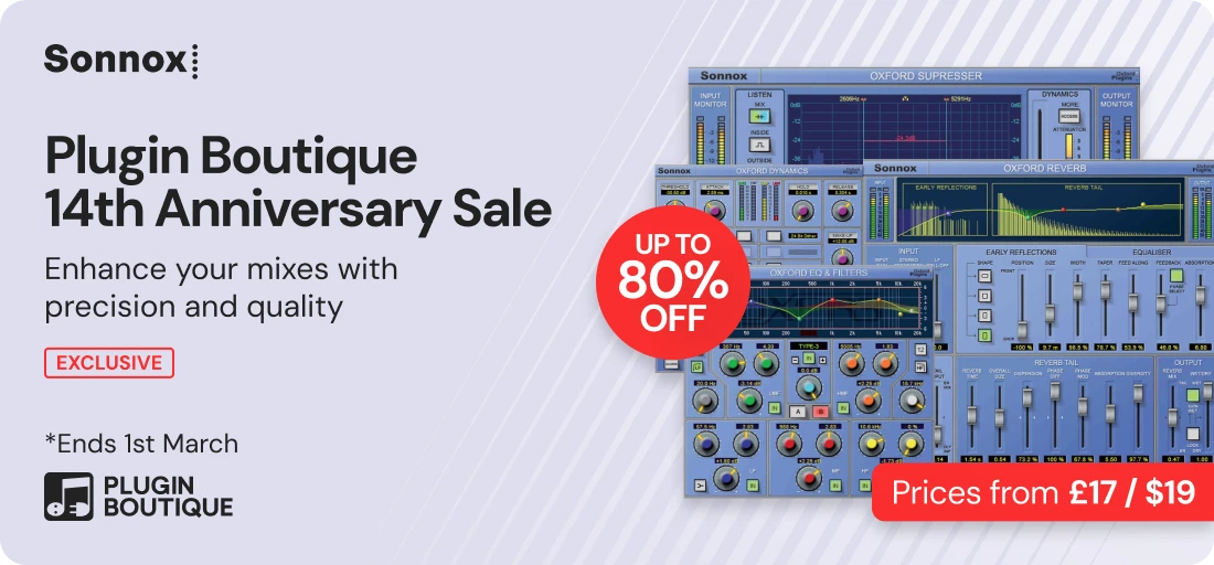 Sonnox x Plugin Boutique 14th Anniversary Sale (Exclusive)