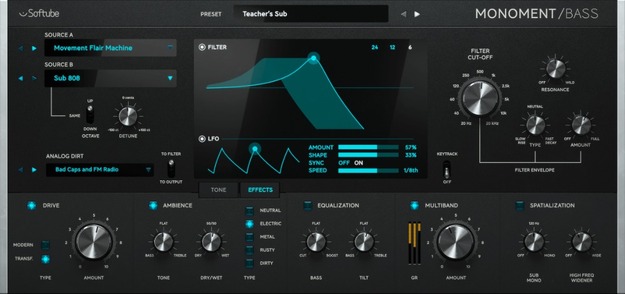 Monoment Bass interface