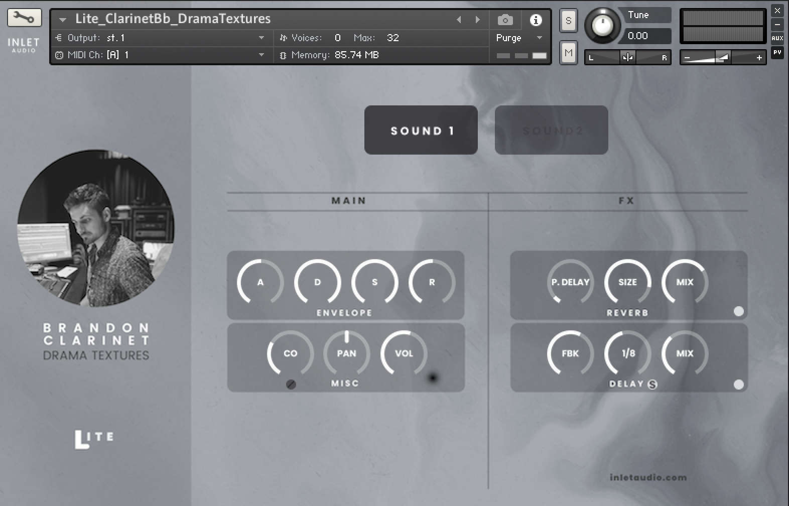 Clarinet Drama Texture Lite UI 2