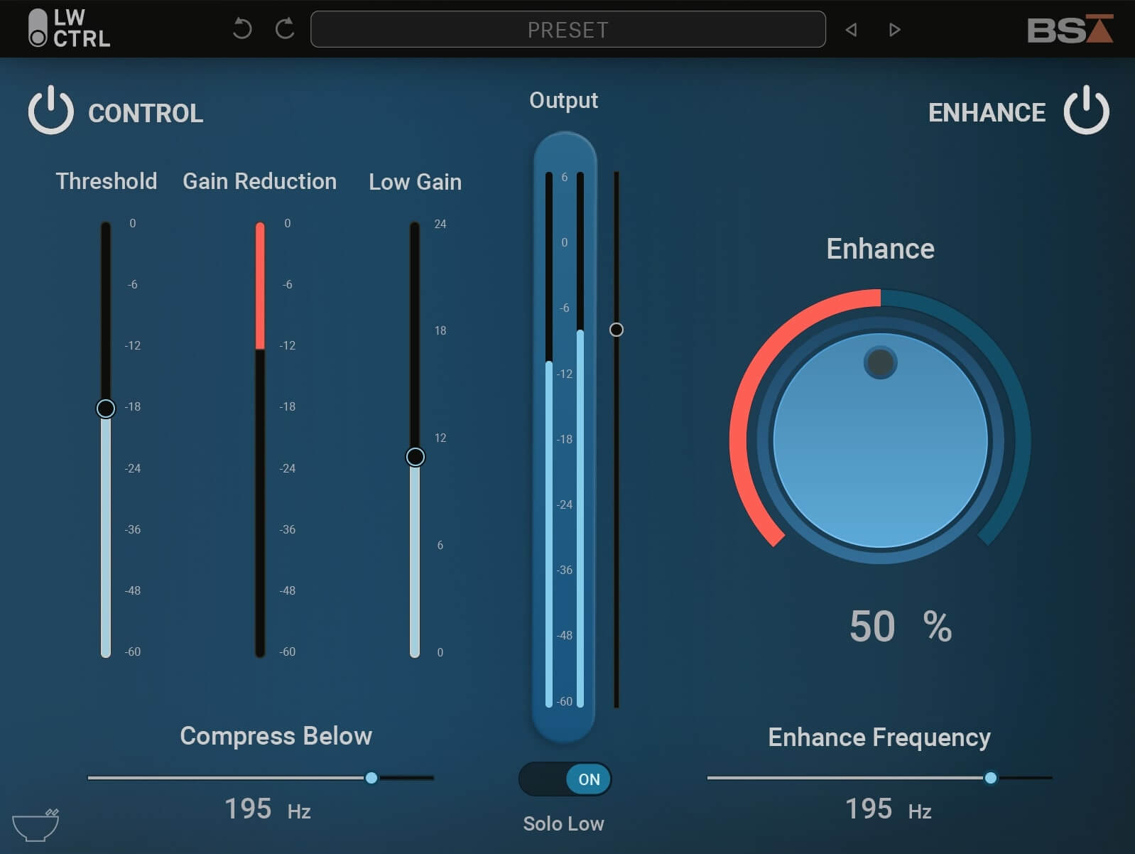 Black Salt Audio Low Control - GUI