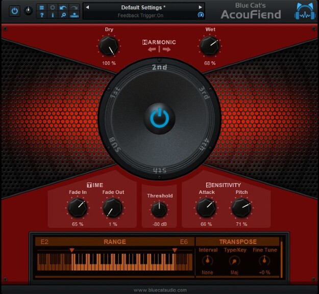 Blue Cat’s AcouFiend interface