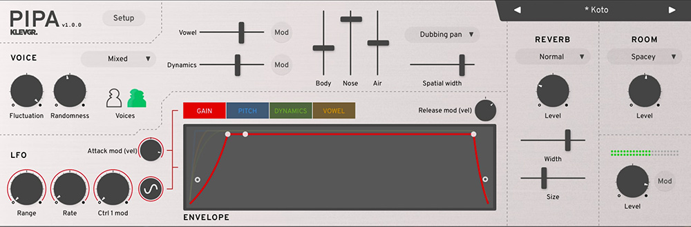 Klevgrand Pipa - GUI