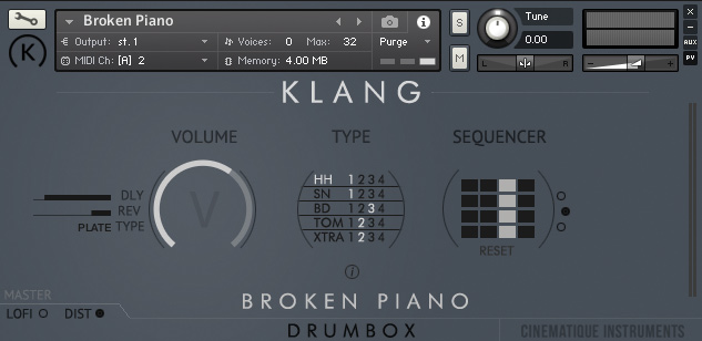 KLANG DRUMBOX: Broken Piano