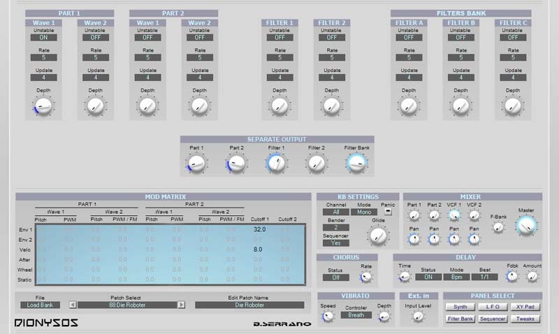 Dionysos User Interface 6
