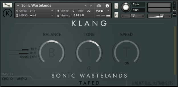 TAPED: Sonic Wastelands interface