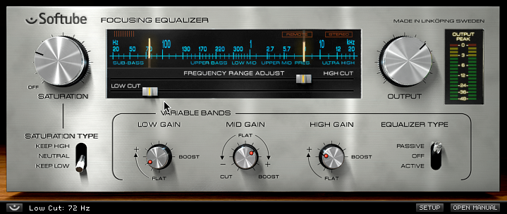 Focusing Equalizer User Interface