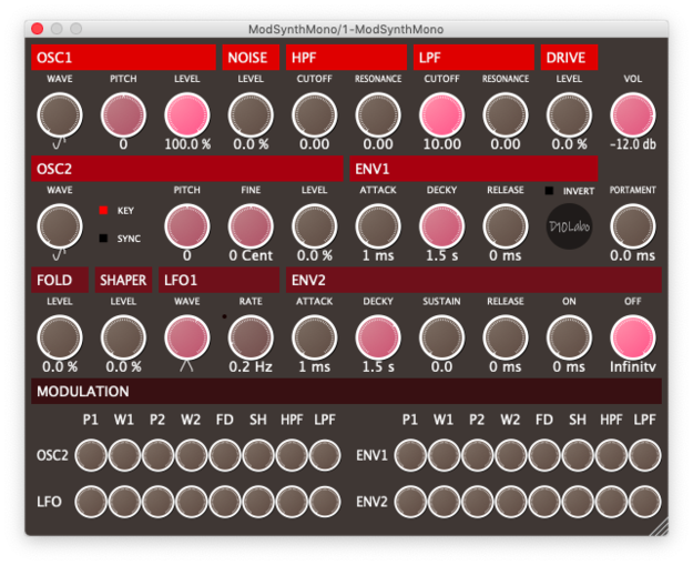ModSynthMono interface