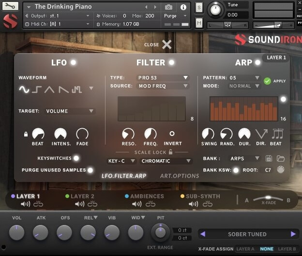 Soundiron The Drinking Piano - Advanced