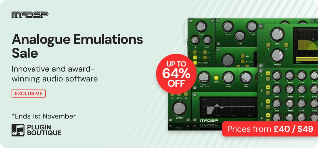 McDSP Analogue Emulations Sale (Exclusive)