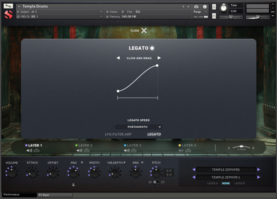 Temple Drums - UI Legato