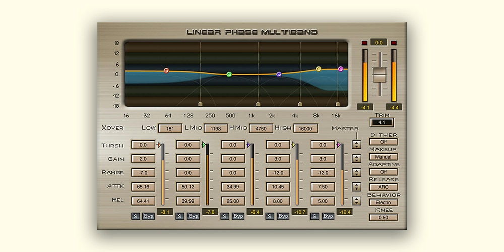 Waves Linear Phase Multiband Compressor