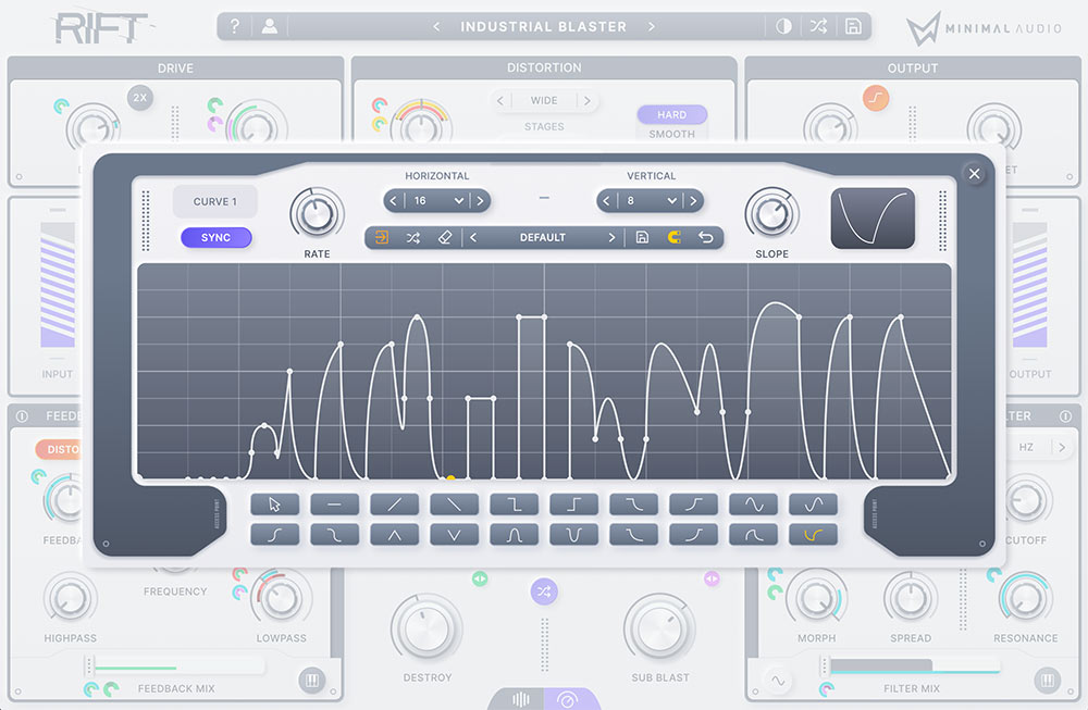 Minimal Audio Rift 2.0 - Light Mode Curve View