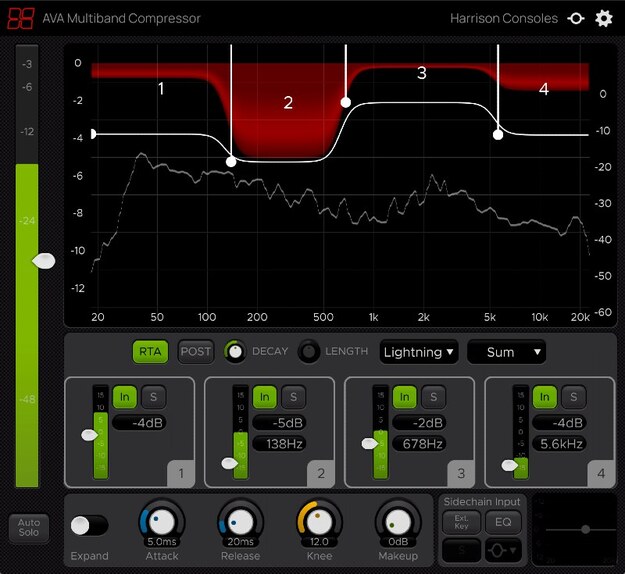 Multiband Compressor interface