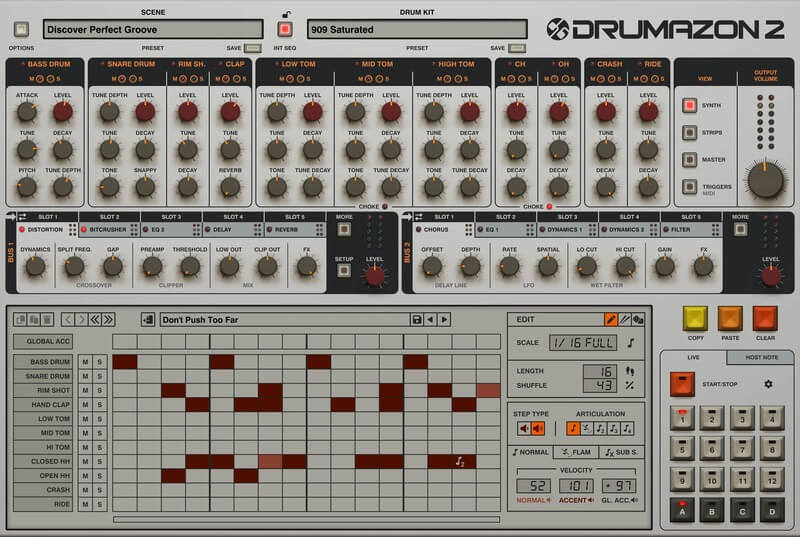 D16 Drumazon 2 - Synth View