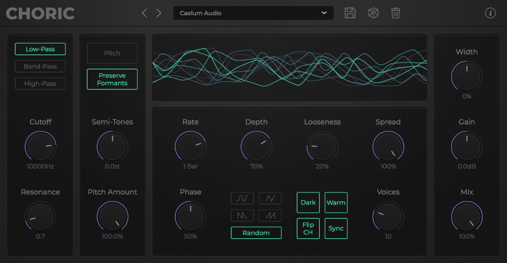 Caelum Audio Choric - GUI
