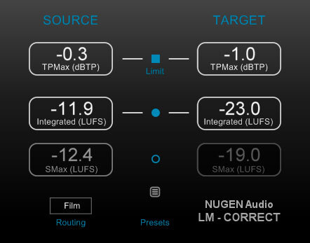 LM-Correct 2 interface