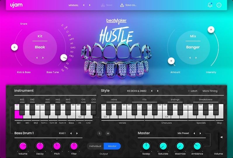 Beatmaker HUSTLE 2 - User Interface