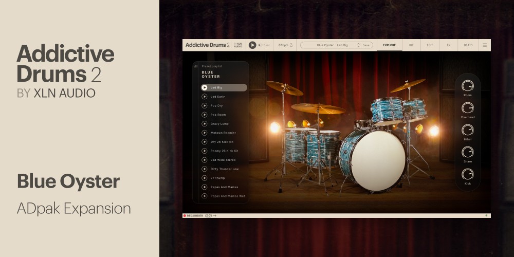 XLN Audio Blue Oyster ADpak