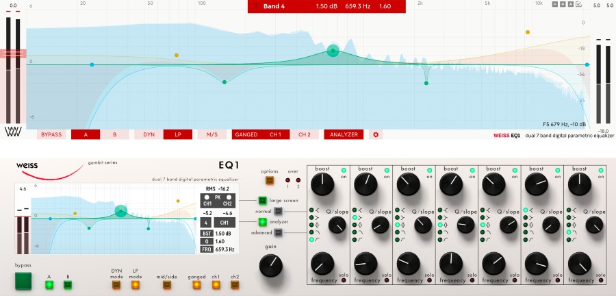 Softube Weiss EQ1 - User Interface
