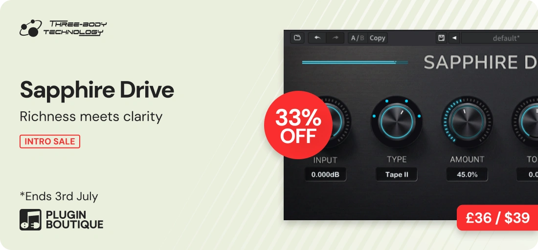 Three-Body Technology Sapphire Drive Intro Sale