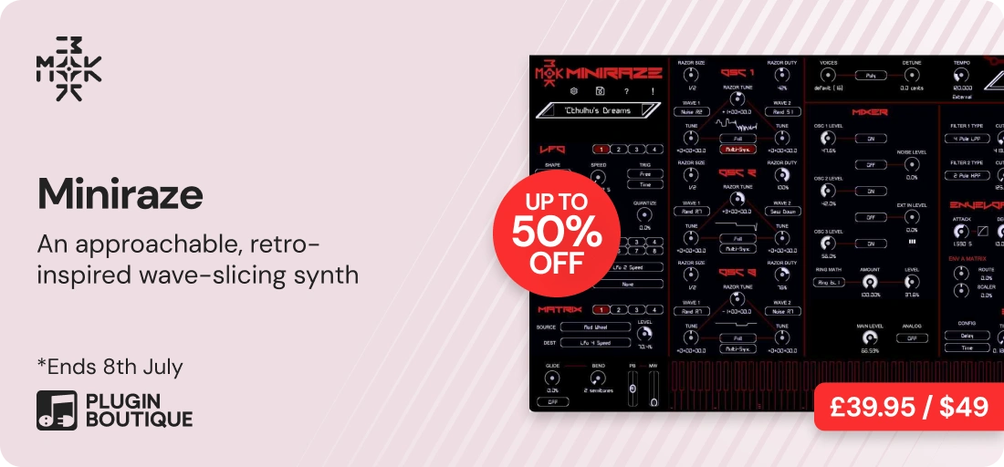 MOK Miniraze Summer Synth Sale