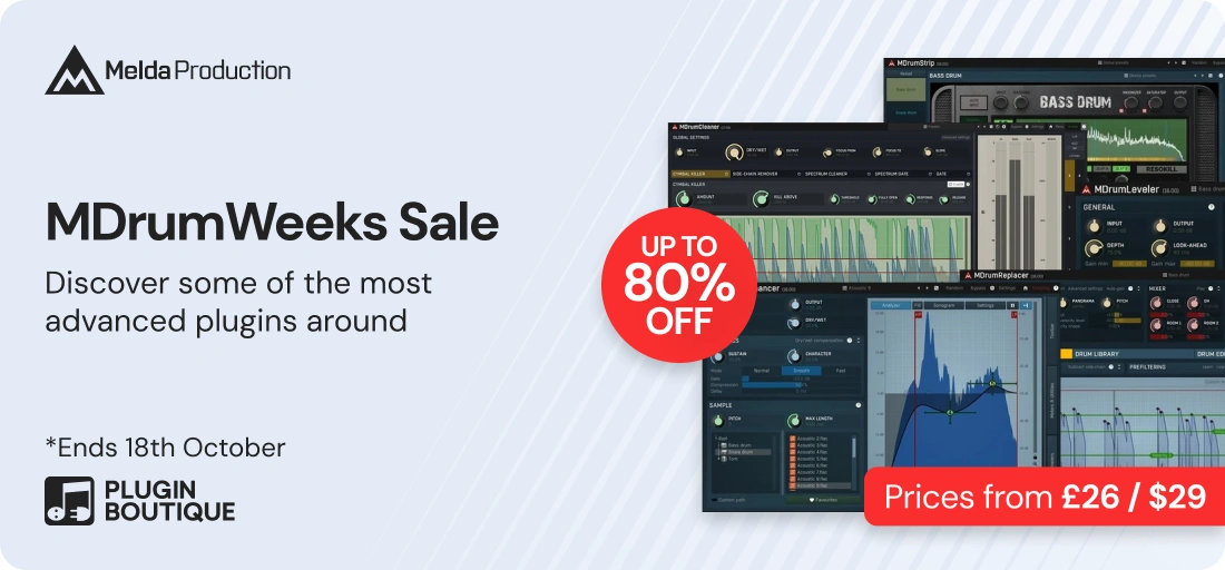 MeldaProduction MDrumWeeks Sale