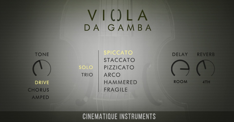Viola da Gamba - User Interface