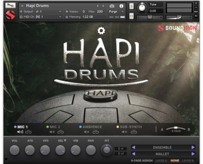 Soundiron Hapi Drums - UI - Main