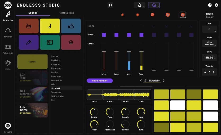Endlesss Studio - UI - Notes