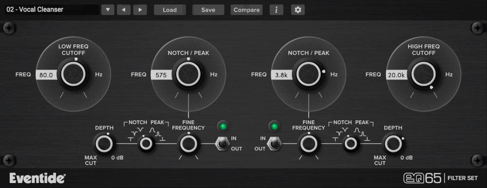 Eventide EQ65 - GUI