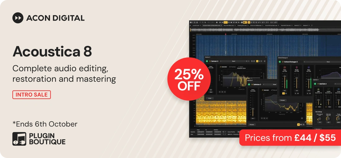 Acon Digital Acoustica 8 Launch Sale