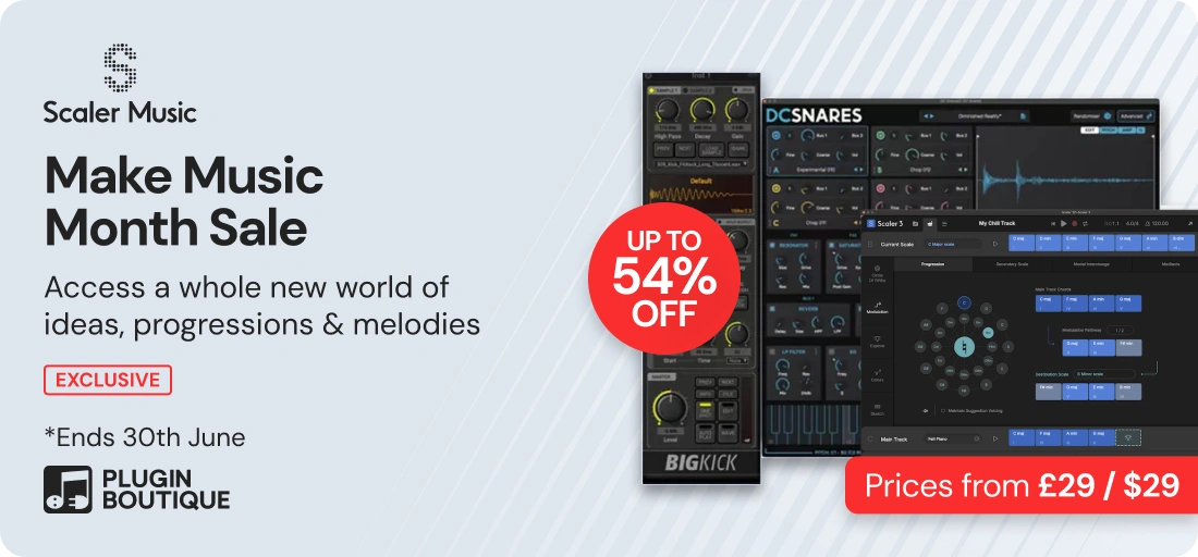 Scaler Music 'Make Music Month' Sale (Exclusive)