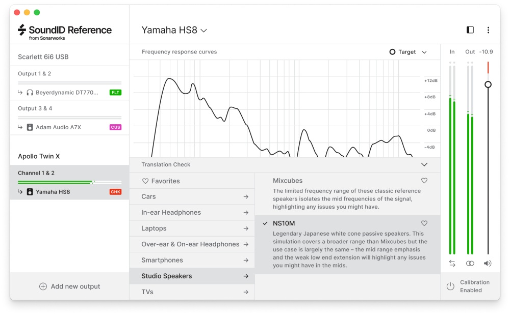 SoundID Reference for Headphones - Speakers Translation Check
