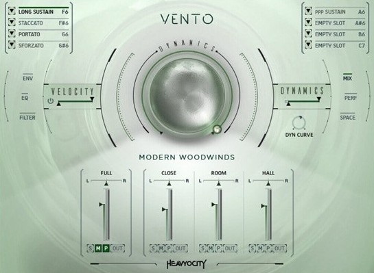 Heavyocity VENTO - User Interface 1